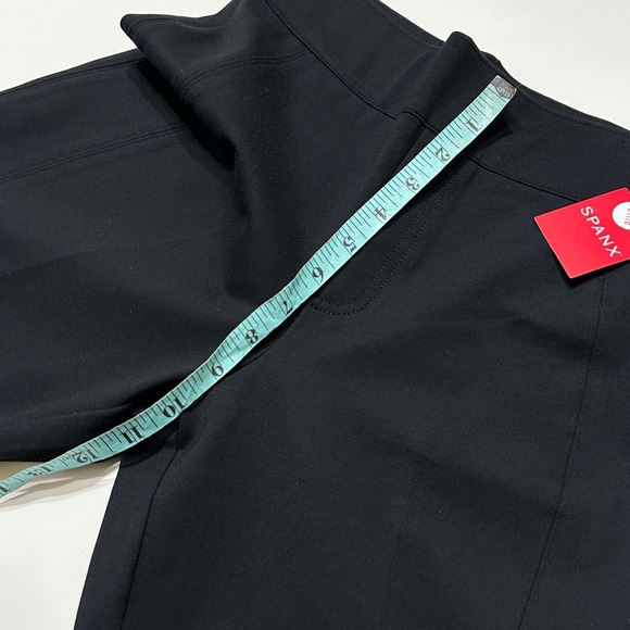 SPANX Straight Leg Ponte Pull On Pants Womens PS Black Knit Travel 20254Q NEW - Picture 13 of 14